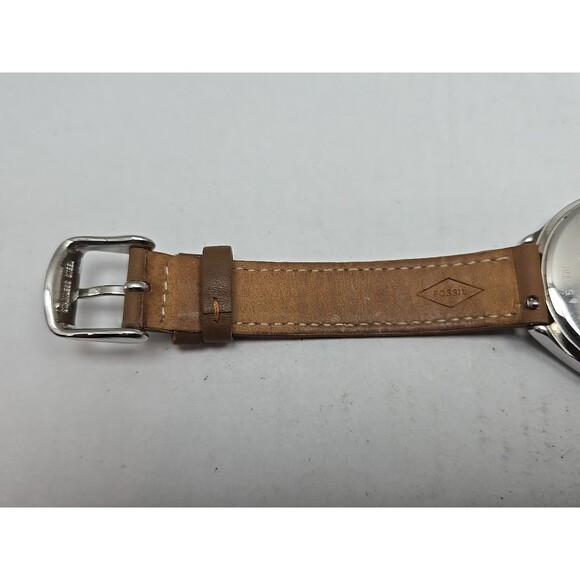 Fossil Suitor BQ3083 Womens Quartz Watch Cream Dial Brown Leather New Battery - Picture 10 of 12